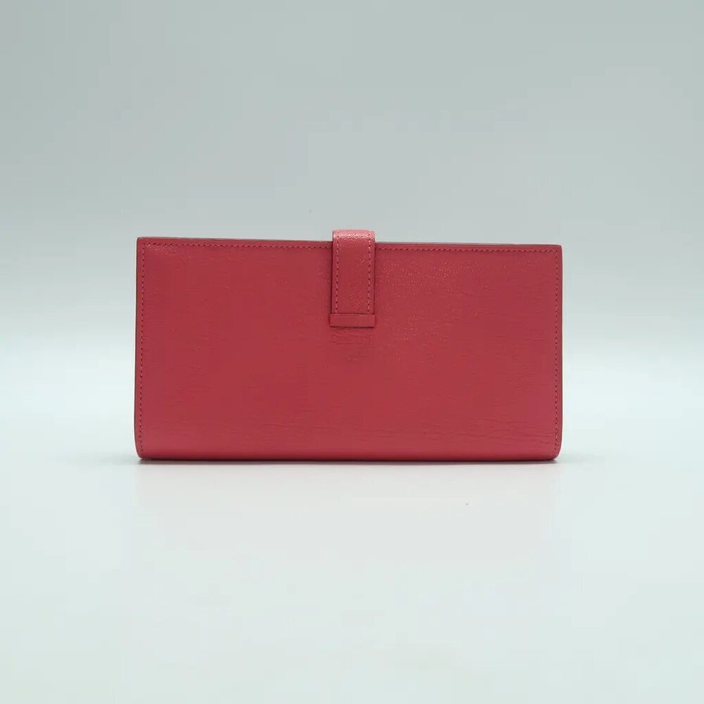 HERMES Bearn Pink Leather Wallet 900-041725 - Picture 2 of 12